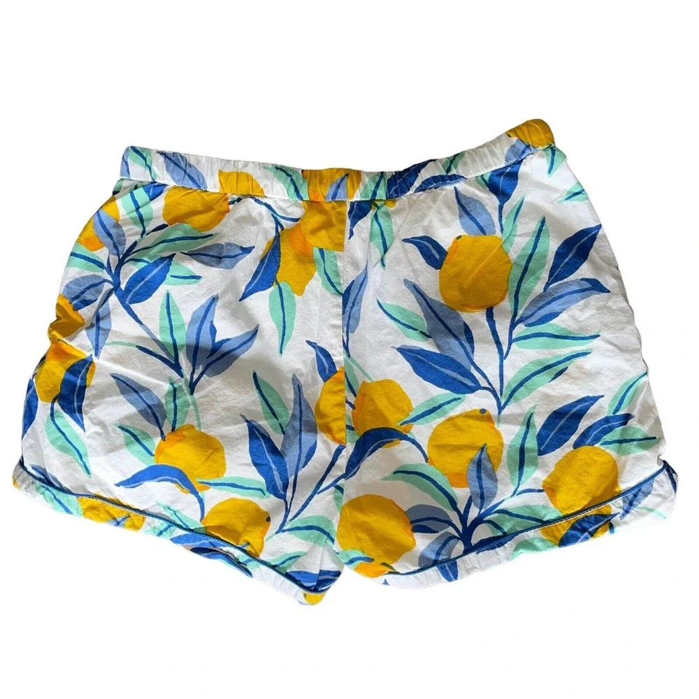 Printfresh Citrus Grove Pajama Set - White and Blue - Picture 5 of 10